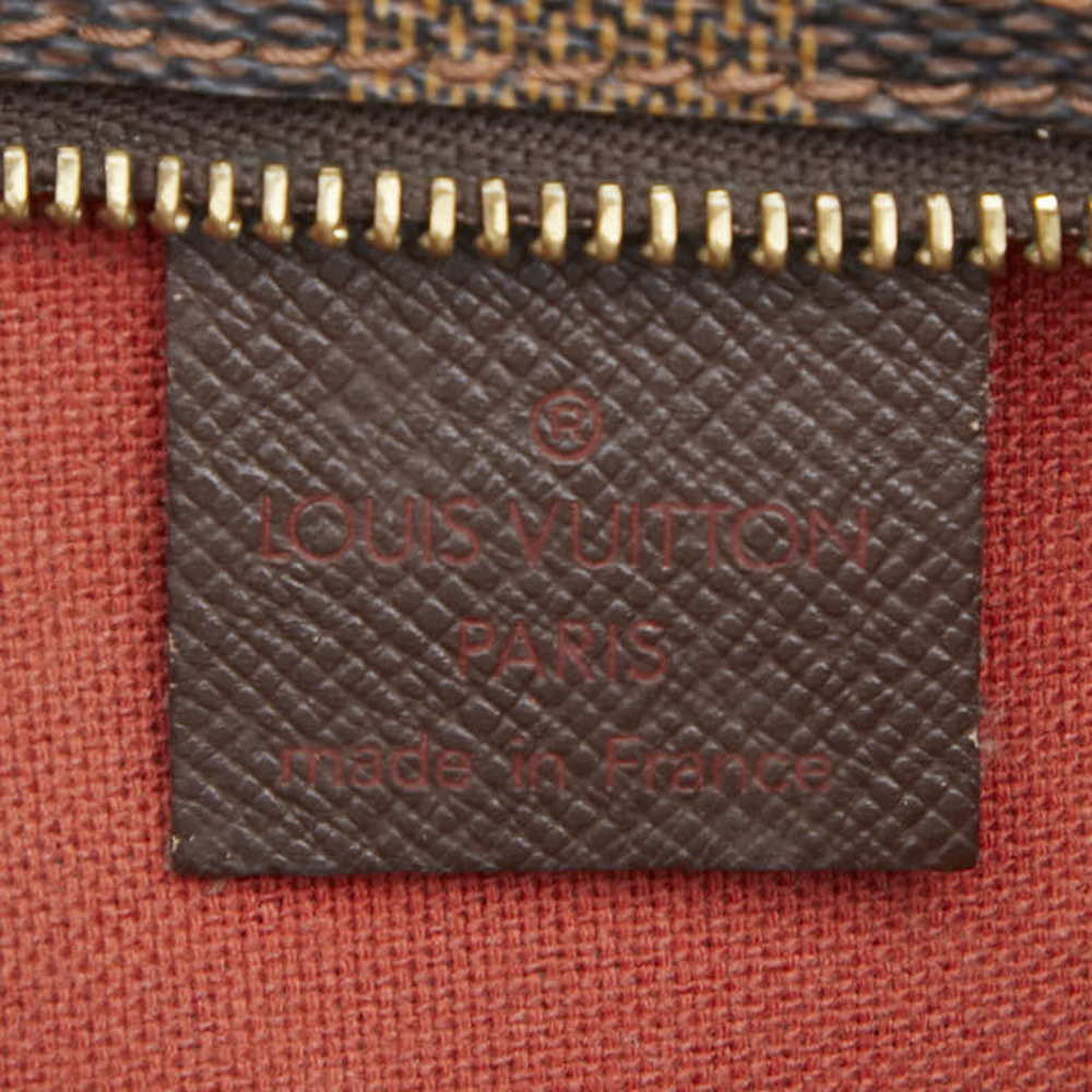 LOUIS VUITTON Authentic Brown Damier Leather Shoulder Bag - Picture 9 of 10
